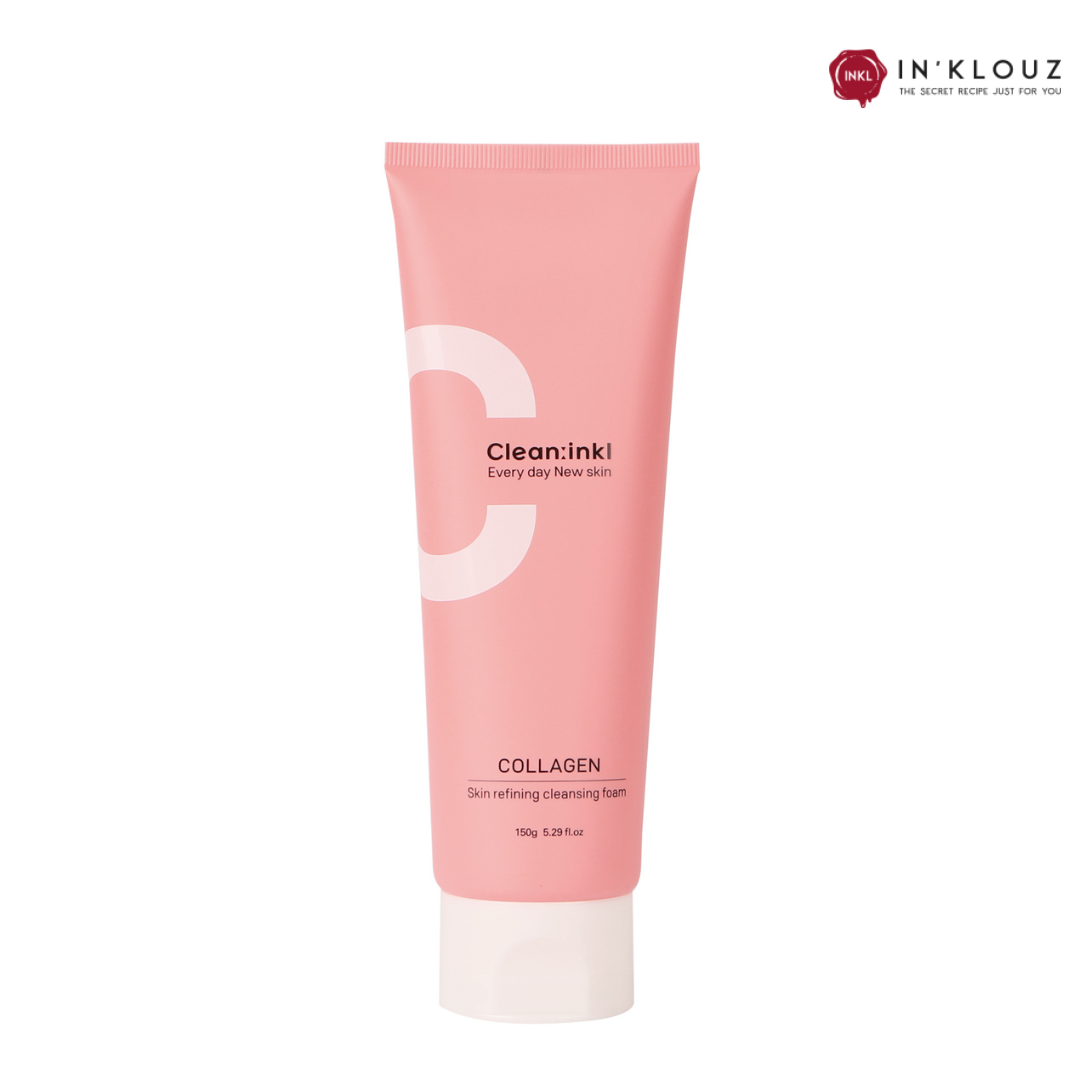 Sữa rửa mặt tạo bọt Collagen INKL Clean Cl