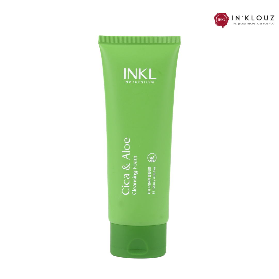 Sữa rửa mặt tạo bọt Cica & Aloe INKL